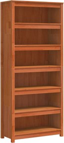 vidaXL Dulap pentru cărți Maroniu cerat 80 x 35 x 183 cm