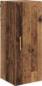 vidaXL Dulap montat pe perete Lemn Vechi 34,5 x 34 x 90 cm