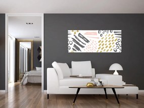 Tablou - Accidente vasculare cerebrale abstracte (120x50 cm)
