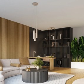 Lustră taupe din metal ø 19,5 cm Gleam – Sollux