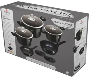 BerlingerHaus Set de vase cu suprafață din titan Black Vantage, 10 piese