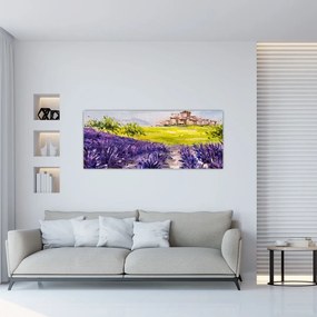 Tablou - Provence, Franța, pictură în ulei (120x50 cm)