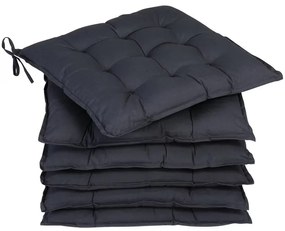 Deuba 6 x pernă Cozy - antracit