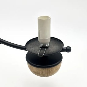 Brilagi - Candelabru LED pe lanț COTTAGE 3xE14/40W/230V stejar/negru/alb