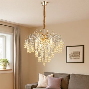 Lustră Elegantă cu Aspect de Frunze Ø470 mm, 5xE27, Design Premium – Model H98195-5 TB