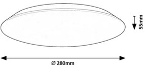 Rabalux 71123 - Plafonieră LED RORIK LED/18W/230V 4000K 28 cm