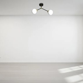Lustră aplicată JOY 2xE14/40W/230V negru/aurie