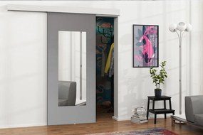 Uși culisante Meralia VII 80 (Alb + grafit + Oglindă). Promo -17%. 1059766