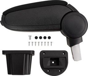 vidaXL Cotieră auto, negru, 12x31x(29,5-47) cm ABS