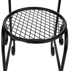 Suport pentru flori, metal, negru, HLAKON