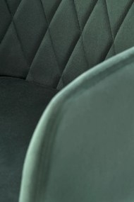 Scaun K558 velvet verde inchis