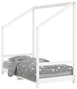 835710 vidaXL Cadru de pat pentru copii, 80x160 cm, lemn masiv de pin