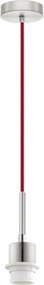 Brilagi - Lustru LED suspendat pe cablu NUBILA 1xE27/60W/230V diam. 14 cm roșu/antracit