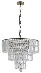 Searchlight 1375-5AB - Candelabru suspendat pe lanț EMPIRE 5xE14/60W/230V