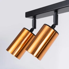 Spot Sollux SL.1380 WINX 6xGU10/10W/230V negru/cupru