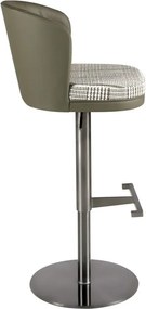 Scaun de bar pivotant cu inaltime reglabila Stool verde inchis