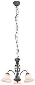 Lustra clasica 3 becuri E27 Rustica 101000324 Trio
