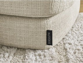 Taburet bej cu tapițerie din chenille Leonore – Bobochic Paris