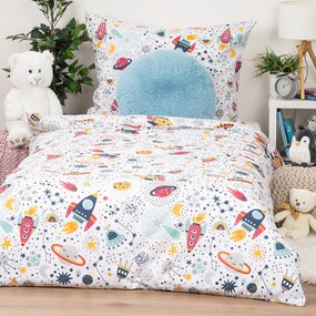 Lenjerie de pat din bumbac pentru copii 4Home Cosmic Adventure