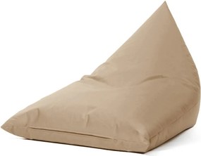 Fotoliu puf PYRAMID, bej, poliester, 145x35x90 cm