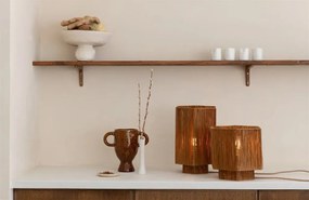 Veioza/Lampa Eco din Rafie, Panama octogon L, maro