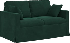 vidaXL Canapea Verde închis 138 x 78 x 80 cm Catifea