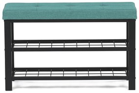 Raft pentru pantofi cu 2 rafturi, verde