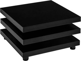 Stilista Masă de cafea, 73 x 73 cm, negru