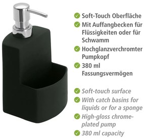 Dozator pentru săpun lichid Wenko Festival, negru