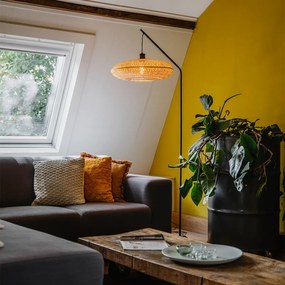 Lampă de podea orientală din bambus - Ostrava