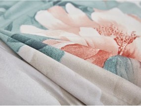 Lenjerie de pat turcoaz din microsatin pentru pat de o persoană cu 3 piese 140x200 cm Selma – My House