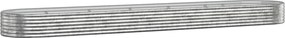 vidaXL Strat înălțat grădină 507x100x36 cm oțel galvanizat
