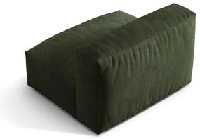 Modul pentru canapea modulară verde cu tapițerie din catifea (de mijloc) Martina – Micadoni
