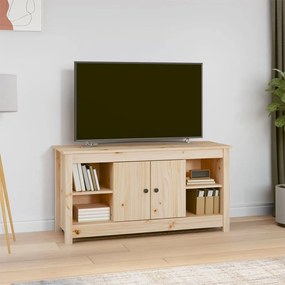 vidaXL Comodă TV, 103x36,5x52 cm, lemn masiv de pin