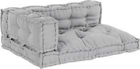 vidaXL Sofa modular patchwork 3 pcs Gri 120 x 80 x 38 cm țesătură