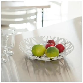 Bol pentru fructe YAMAZAKI Tower, alb, ø 26 cm