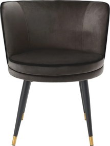 Scaun elegant design LUX Grenada catifea gri 113539 HZ