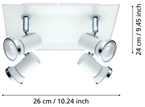 Eglo 95995 - LED Baie Lampa spot TAMARA 1 4xGU10-LED/3,3W/230V