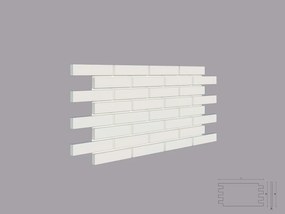 Panou 3D de interior poliuretan CARAMIDA dimensiuni 500x15x1100mm