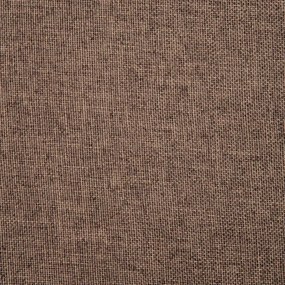 Scaune de sufragerie pivotante, 2 buc., maro, textil 2, Maro