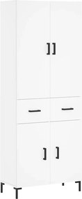 vidaXL Dulap înalt, alb, 69,5x34x180 cm, lemn compozit