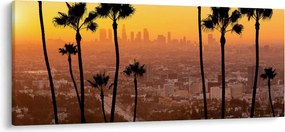 Tablou - Panorama din Los Angeles (120x50 cm)