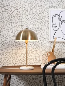Veioza, Lampa de masa aurie cu baza din marmura Toulouse