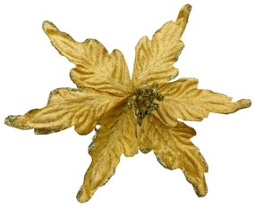 Ornament brad Craciunita Amber 22cm, Auriu