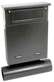 Cutie postala, cu loc pentru ziar, auriu, format B6, 23x6.5x33.5 cm, Damech