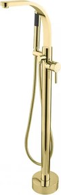 Baterie cada - dus freestanding Besco Decco I auriu lucios
