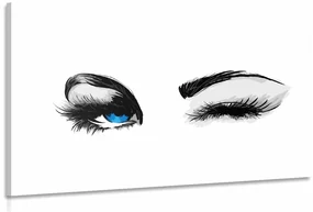 Tablou ochi feminini care clipesc