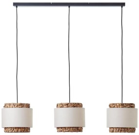 Lustră pe cablu Brilliant WATERLILLY 3xE27/60W/230V crem