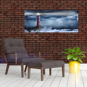 Tablou - Far pe stâncă (120x50 cm)