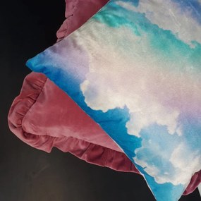 Fata de perna decorativa RAINBOW 45x45 cm, albastru